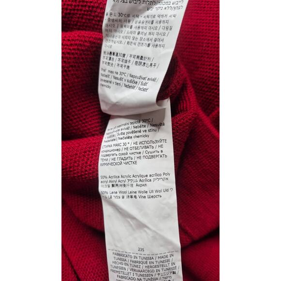 CASTELLI Armando Sweatshirt Savile Blue Red Off White Full Zip High Neck Men's M - Picture 14 of 15